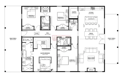 barn house plans 4 bedroom