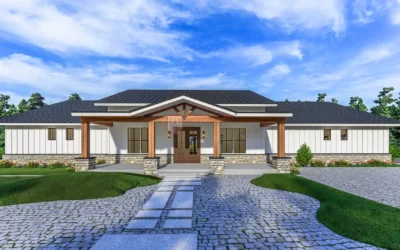 4 bedroom single story barndominium floor plans