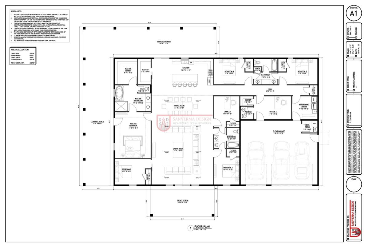 Barndominium Basic Floor Plan