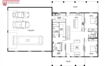 barndominium with 3 car garage