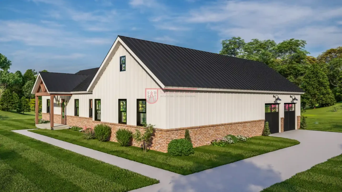 three bedroom barndominium plans