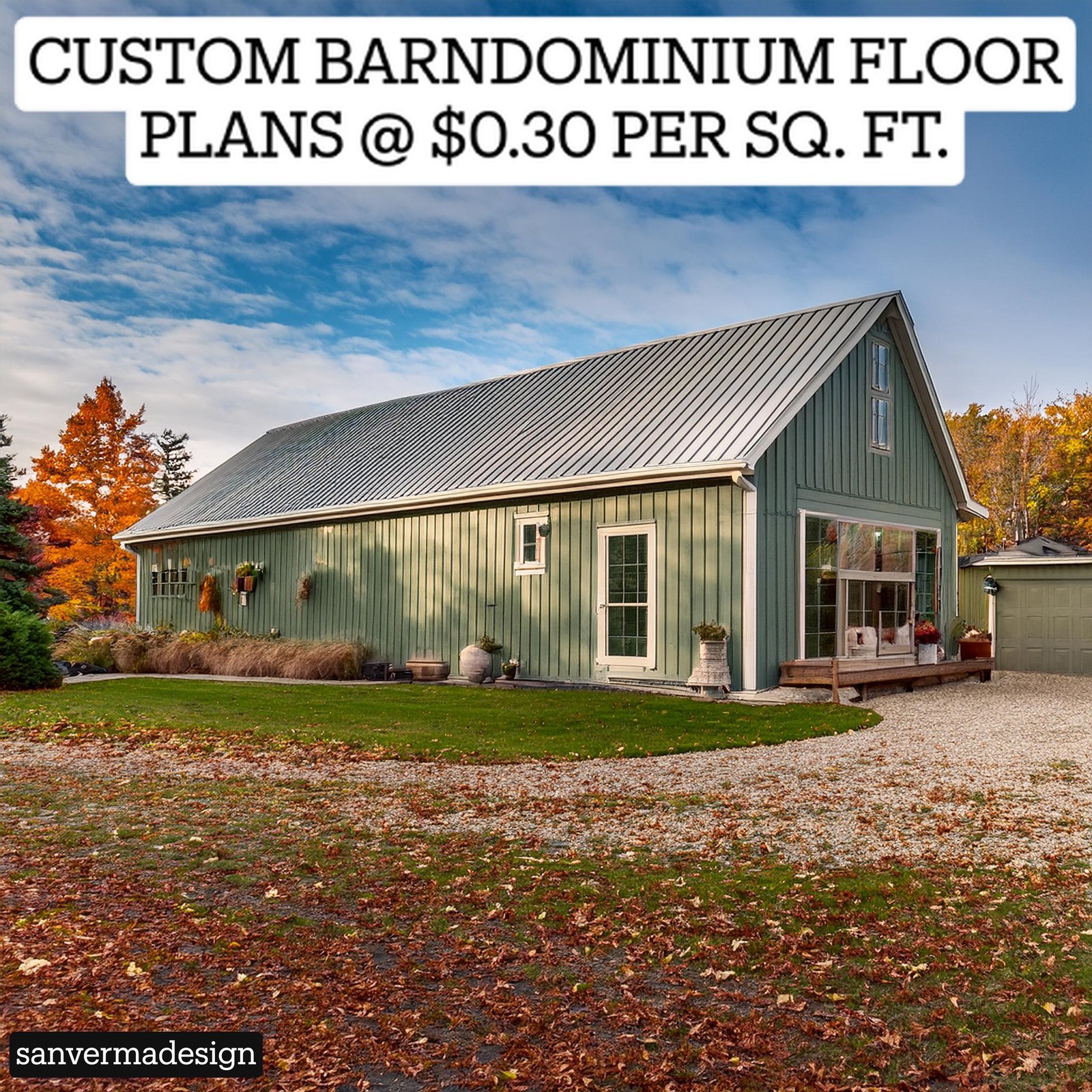 25x40 barndominium house floor plans