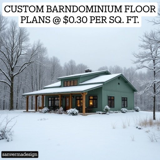 25x40 Barndominium Open floor Plan