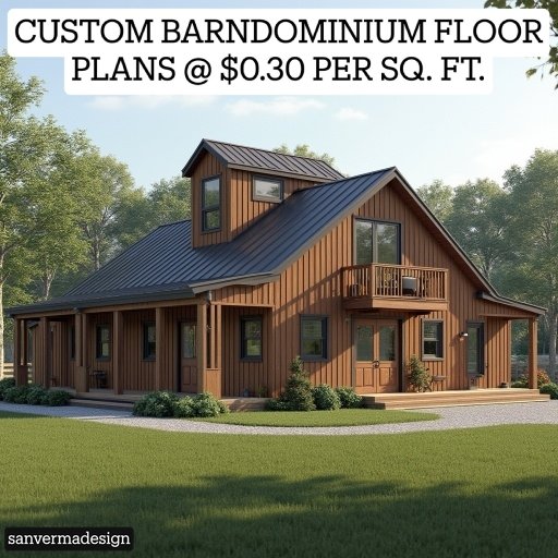 25x40 barndominium with porch plans