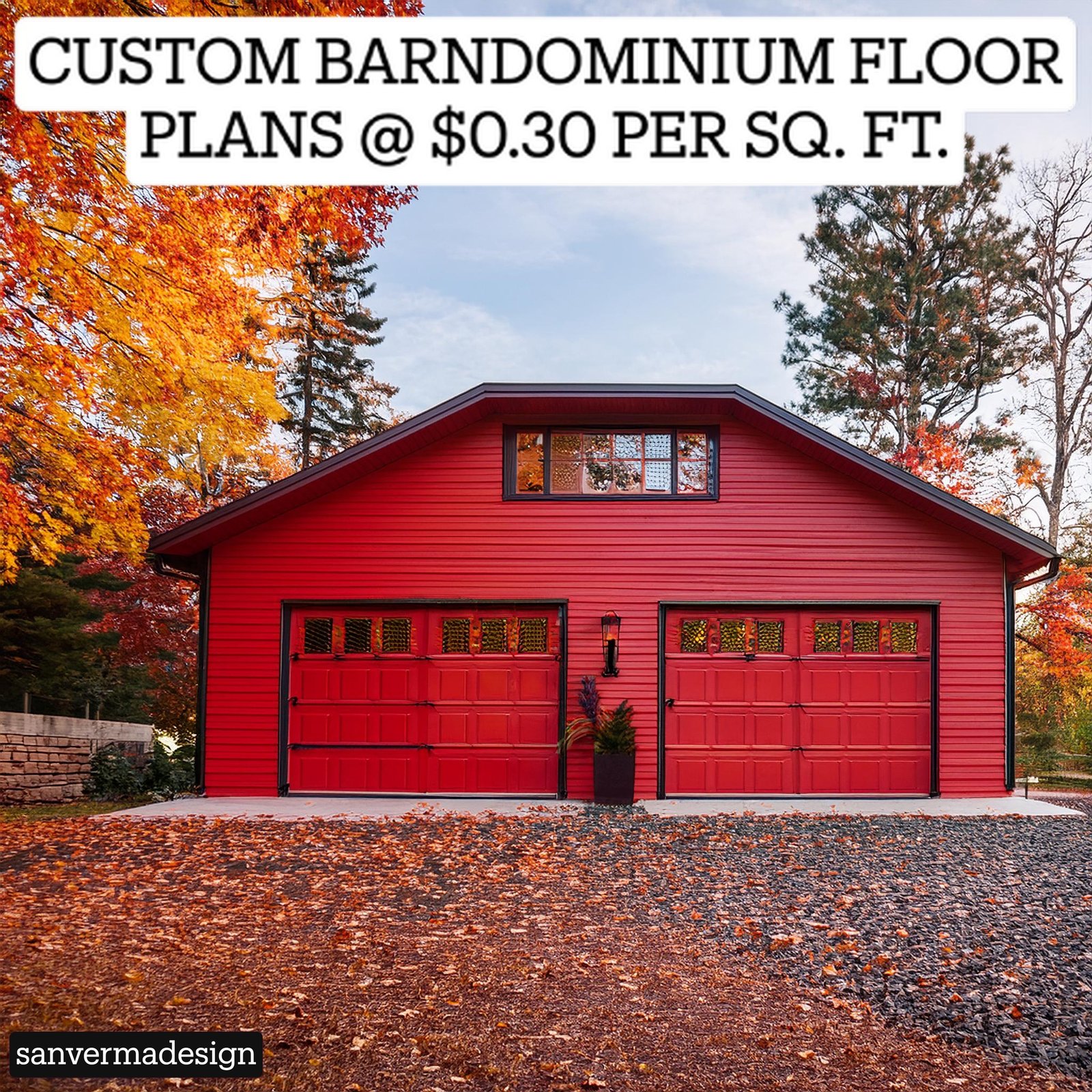 30x35 Barndominium floor plans