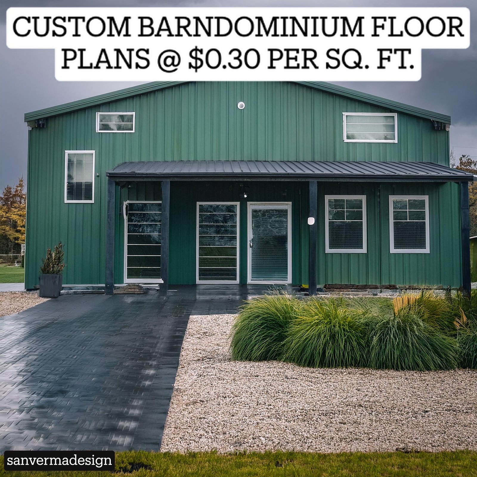 30x50 Barndominium floor plans