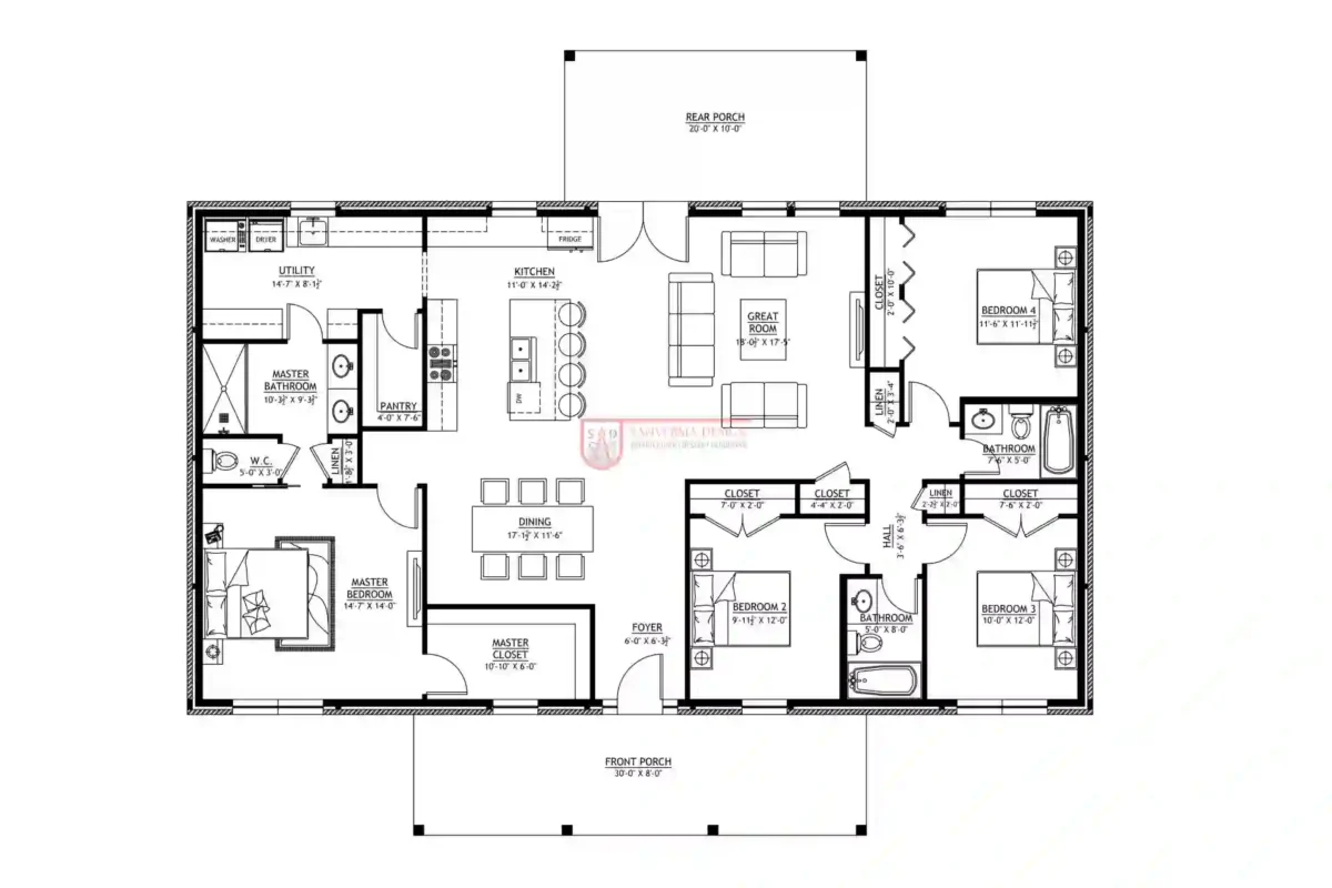 barndominium 4 bedroom 3 bath