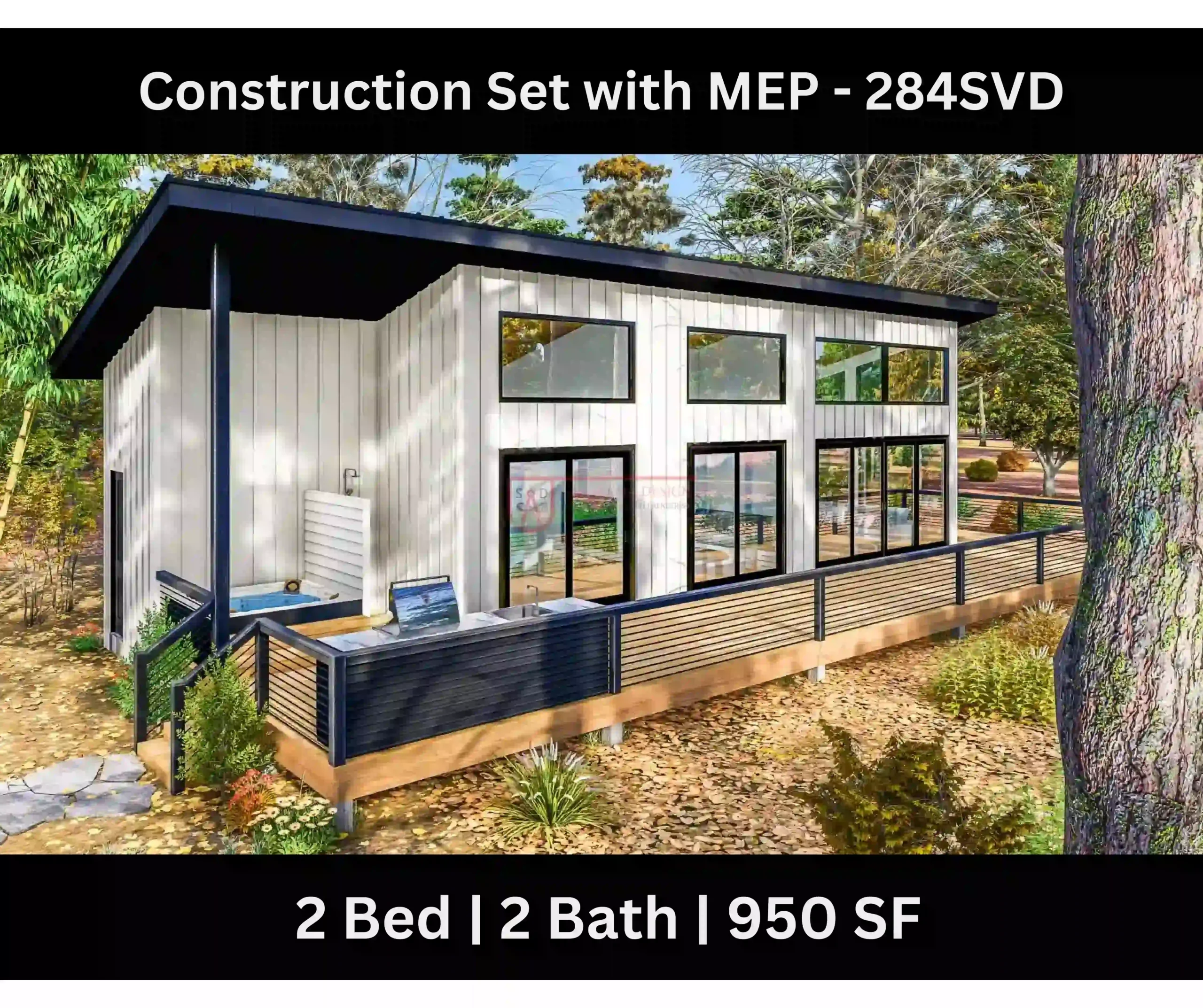 Versions of 284SVD house plan