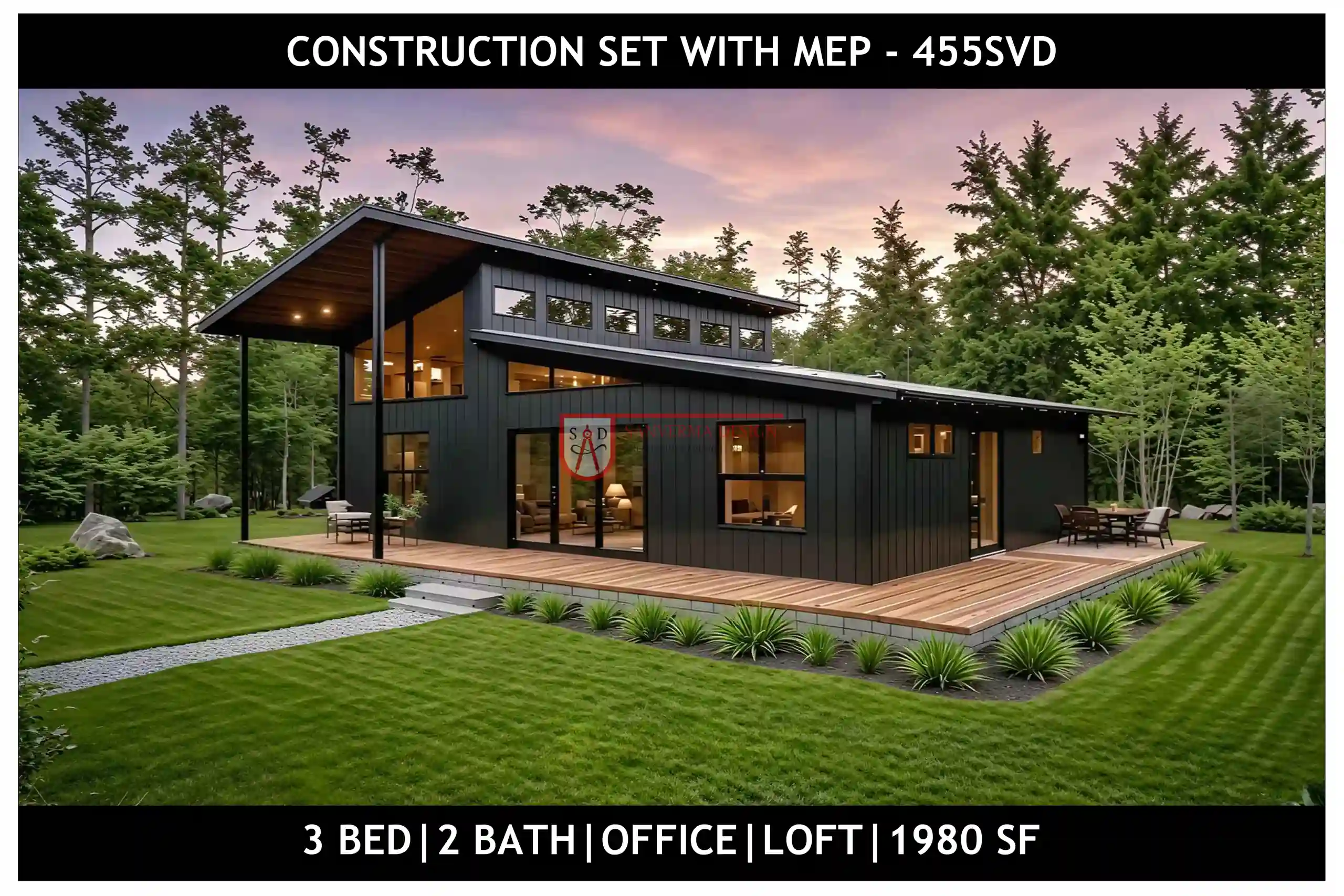 three bedroom barndominium