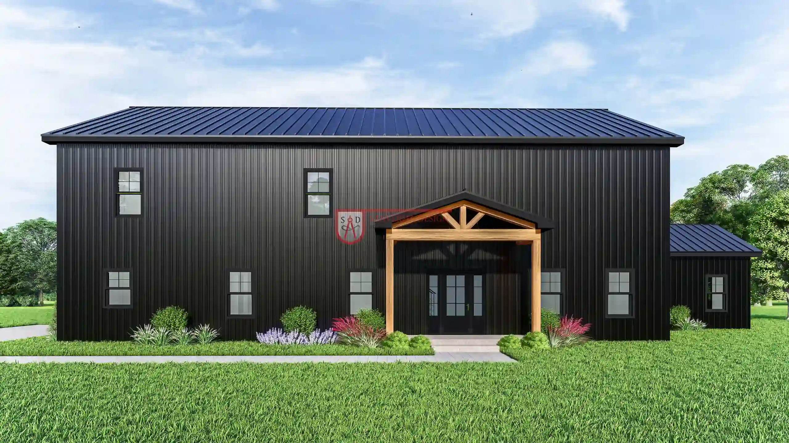 4 Bed 3.5 Bath 3620 Sq Ft Barndominium Floor Plan