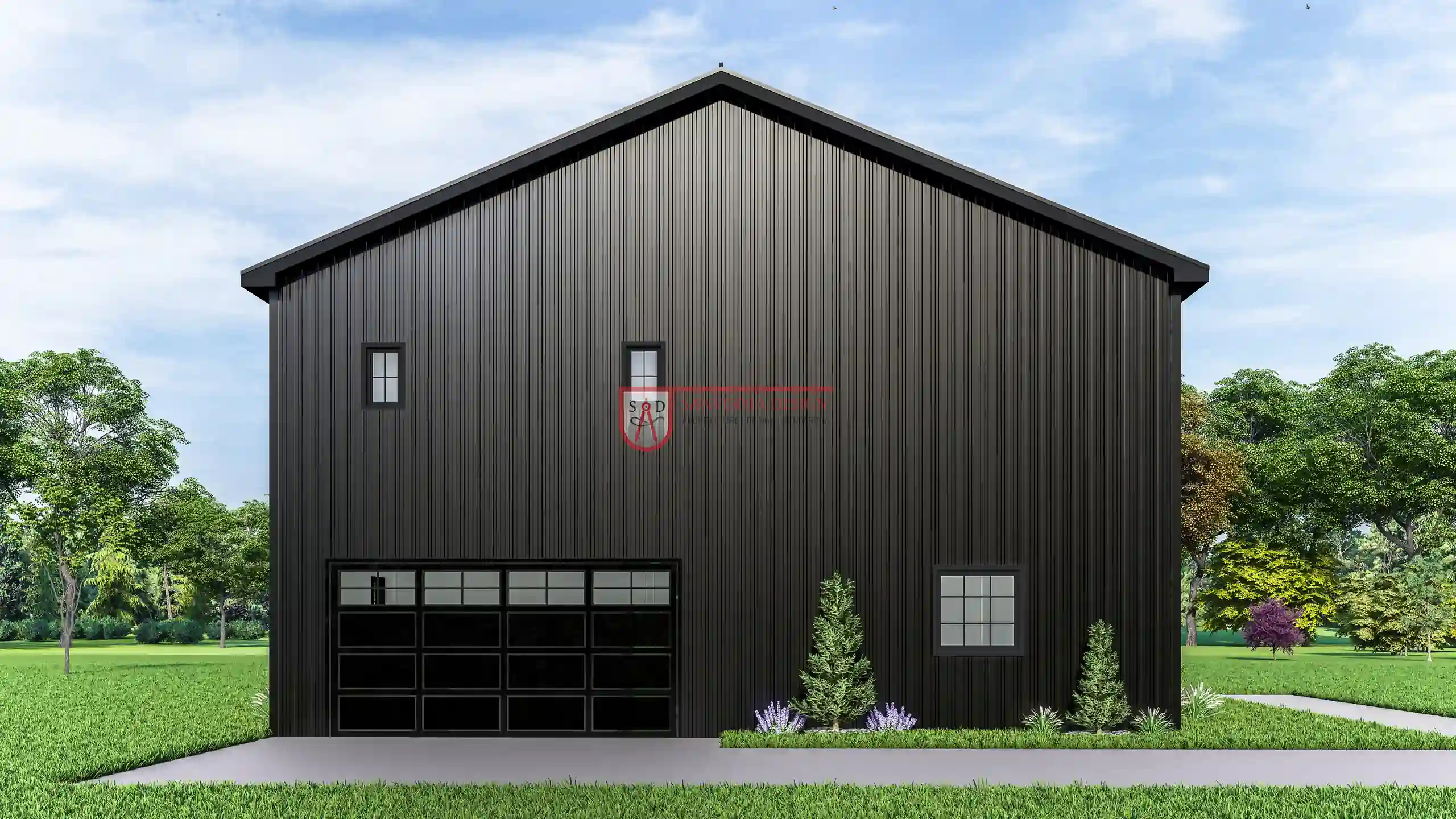 four bedroom two story barndominium floor plans