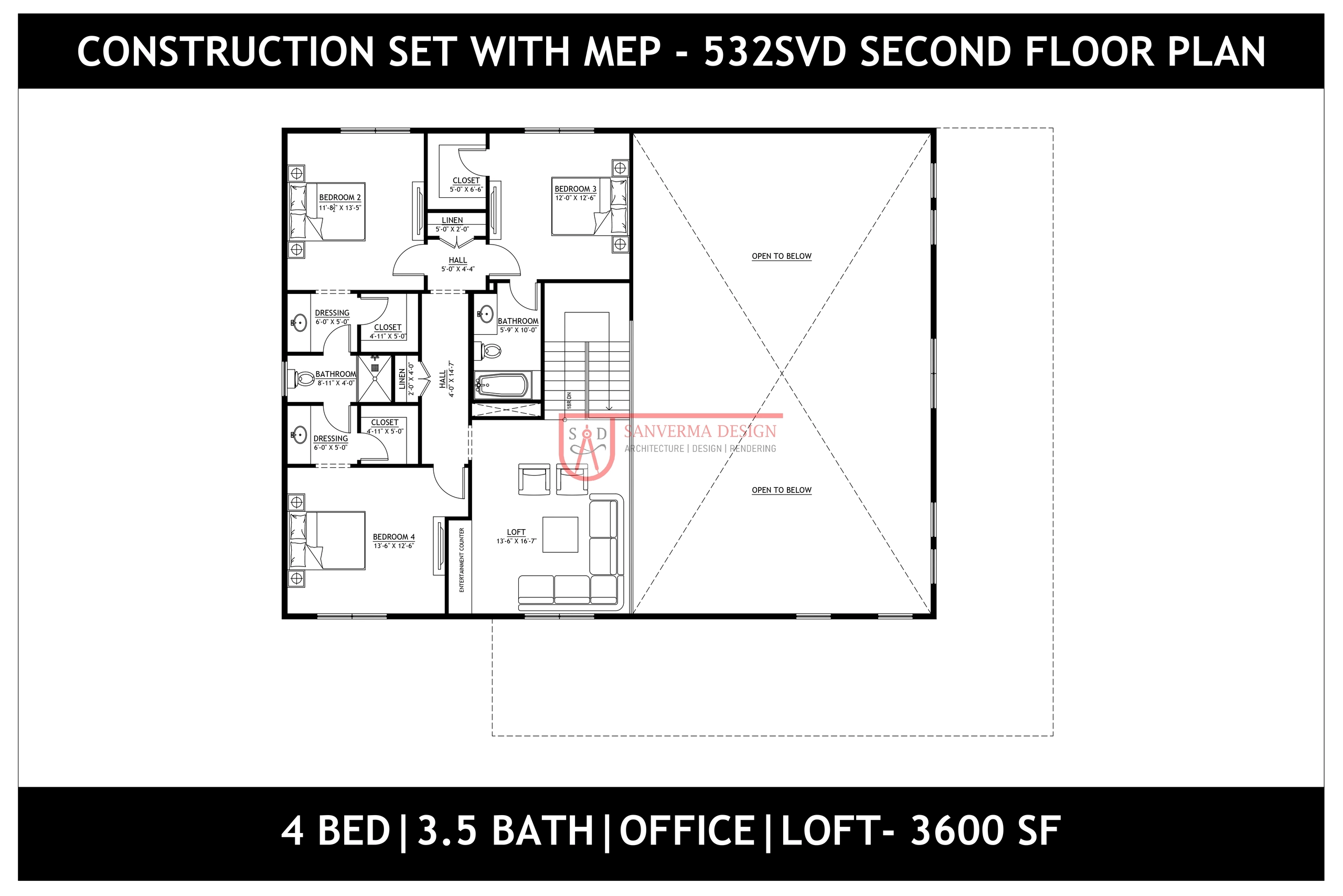 4 bedroom barndominium with office