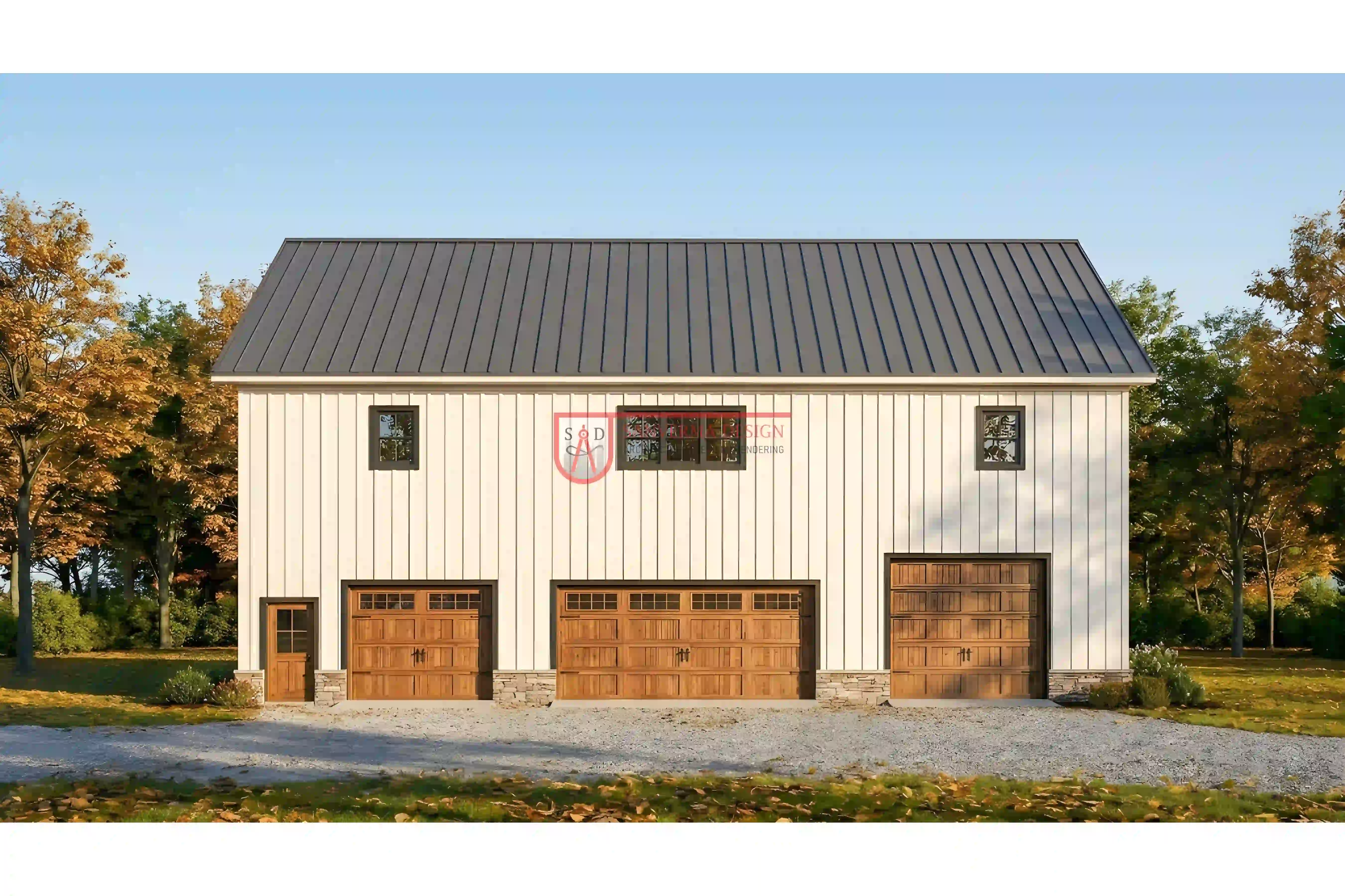 319SVD-COVER_result 2 bed 2 bath with garage barndominium house plan